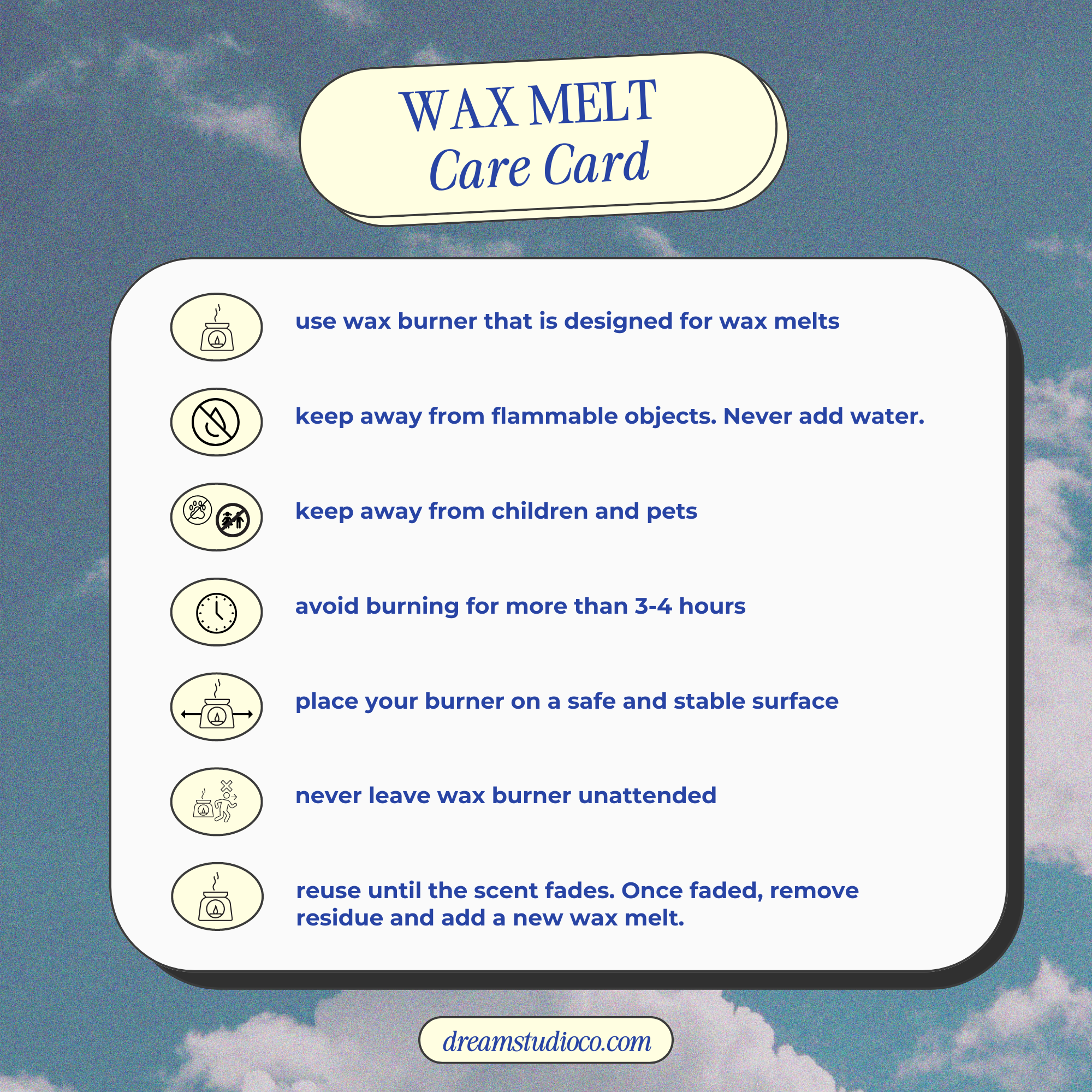 Birthday Cake Wax Melts All Natural Soy Wax heart shaped Clamshells
