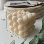 Heart bubble Pillar Candle