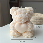 XL Teddy Bear Soy Wax Pillar candle 1.3 lbs