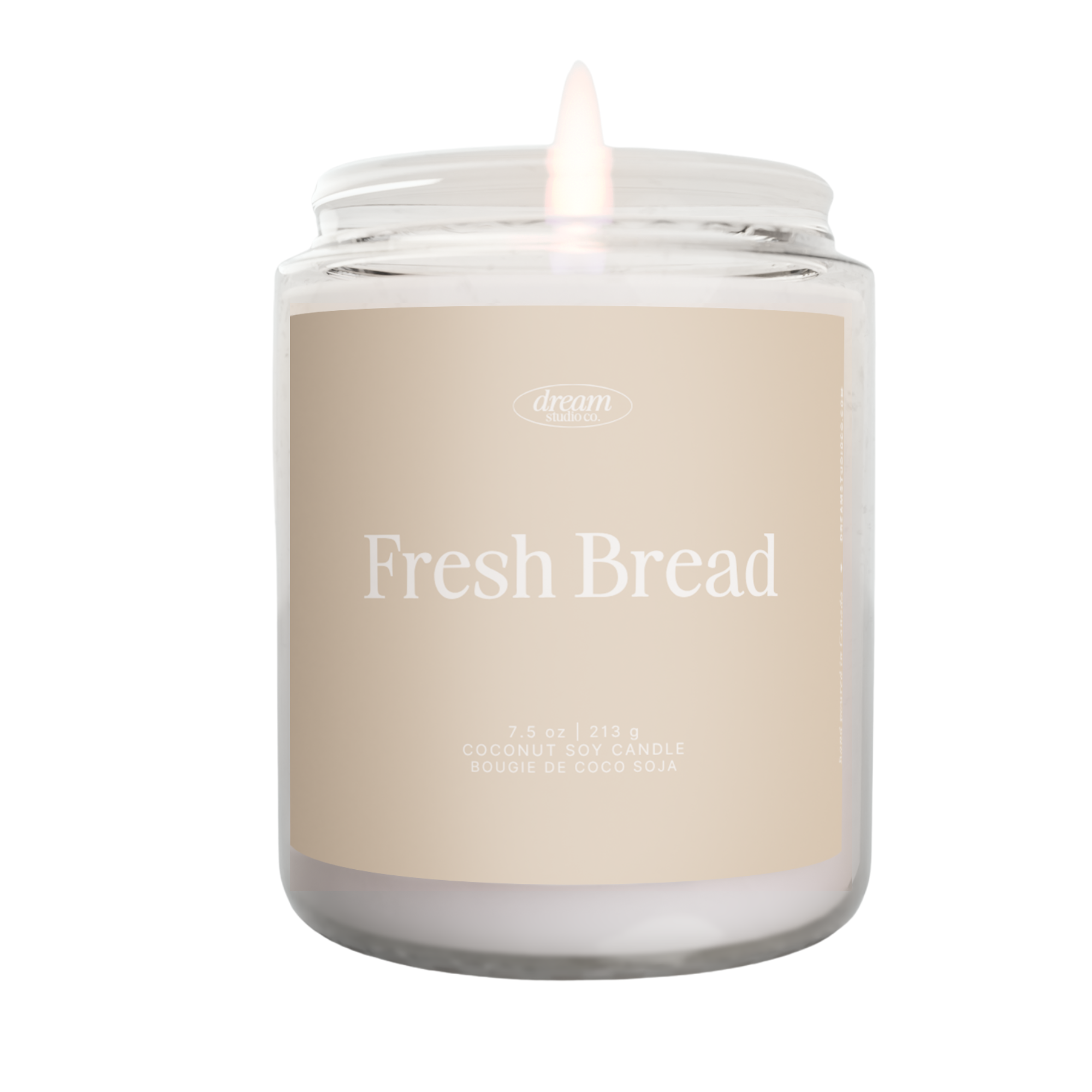 Fresh Bread 7.5 oz Coconut Soy Wax Candle Paint Tin Candle