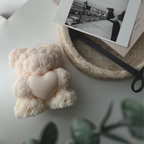 XL Teddy Bear Soy Wax Pillar candle 1.3 lbs