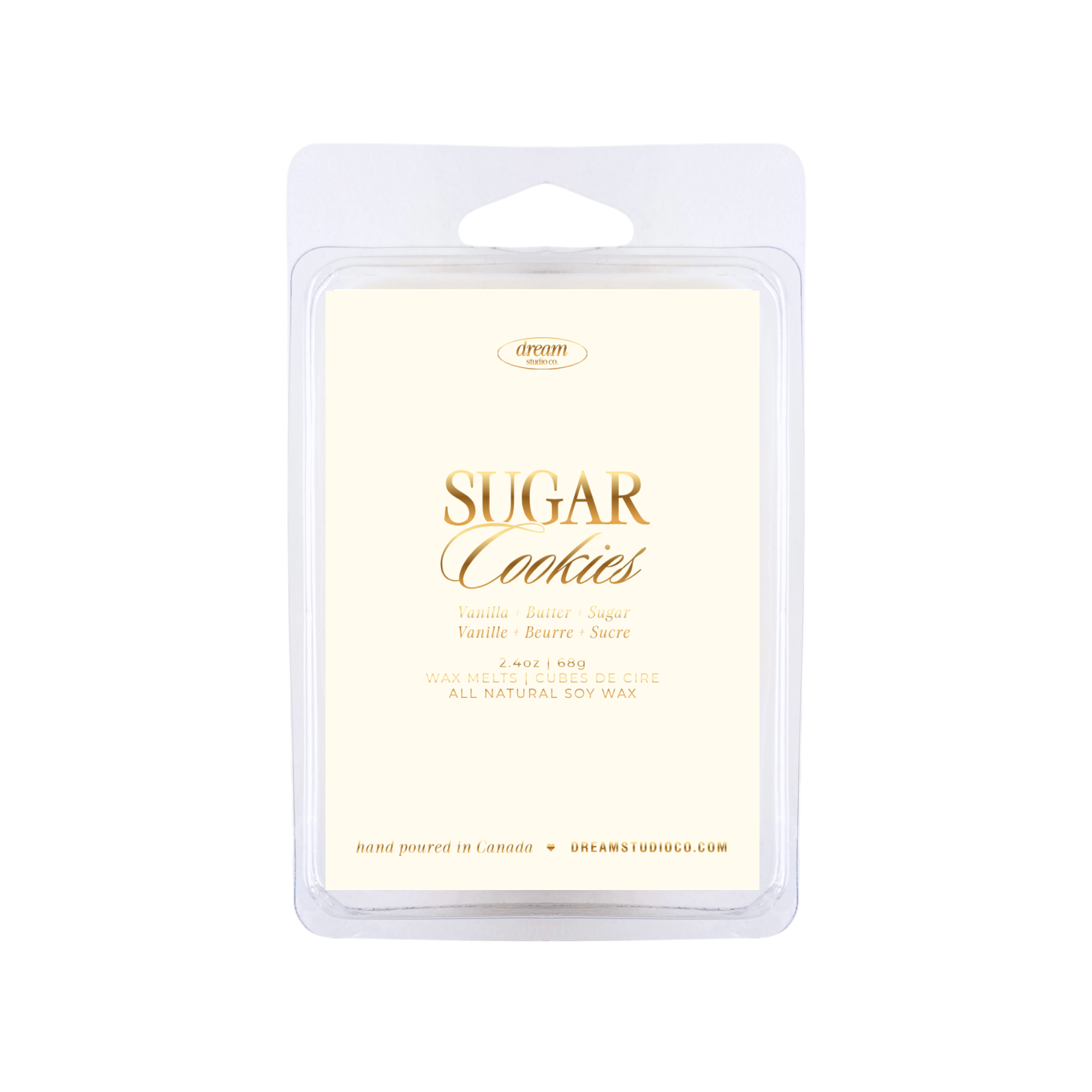 Sugar Cookies Natural Soy Wax Melts Clamshell