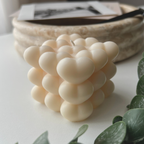 Heart bubble Pillar Candle