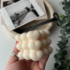 Heart bubble Pillar Candle