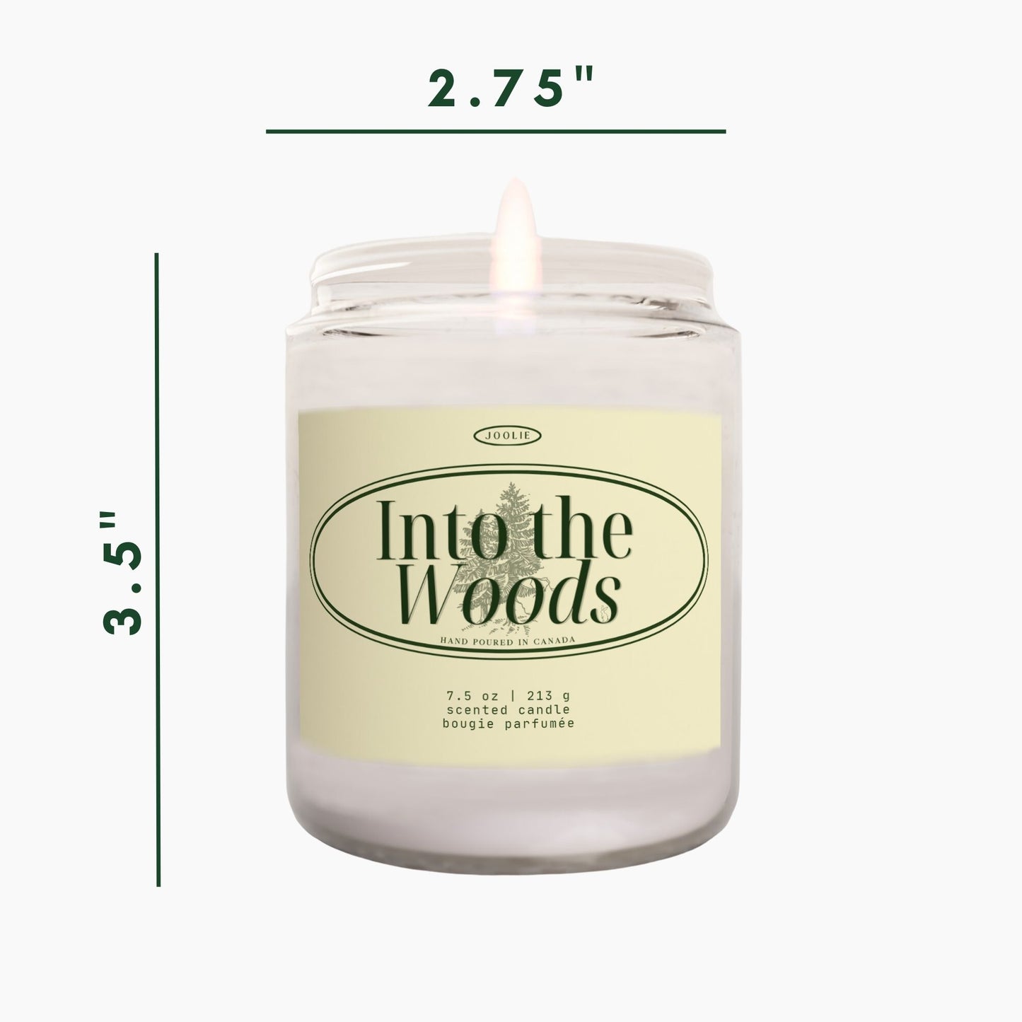 Into the Woods Balsam Fir & Cedar Candle Coconut Soy Wax 7.5 oz