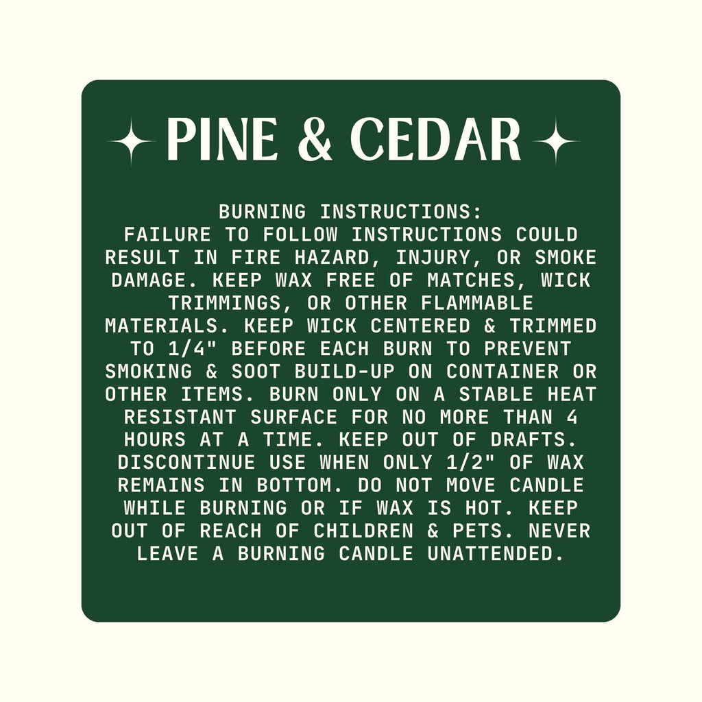 Into the Woods Balsam Fir & Cedar Candle Coconut Soy Wax 7.5 oz
