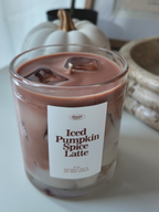 Iced Pumpkin Spice Latte Candle 9 oz candle gel wax candle