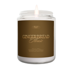 Gingerbread 8 oz Coconut Soy Wax Candle Holiday Collection