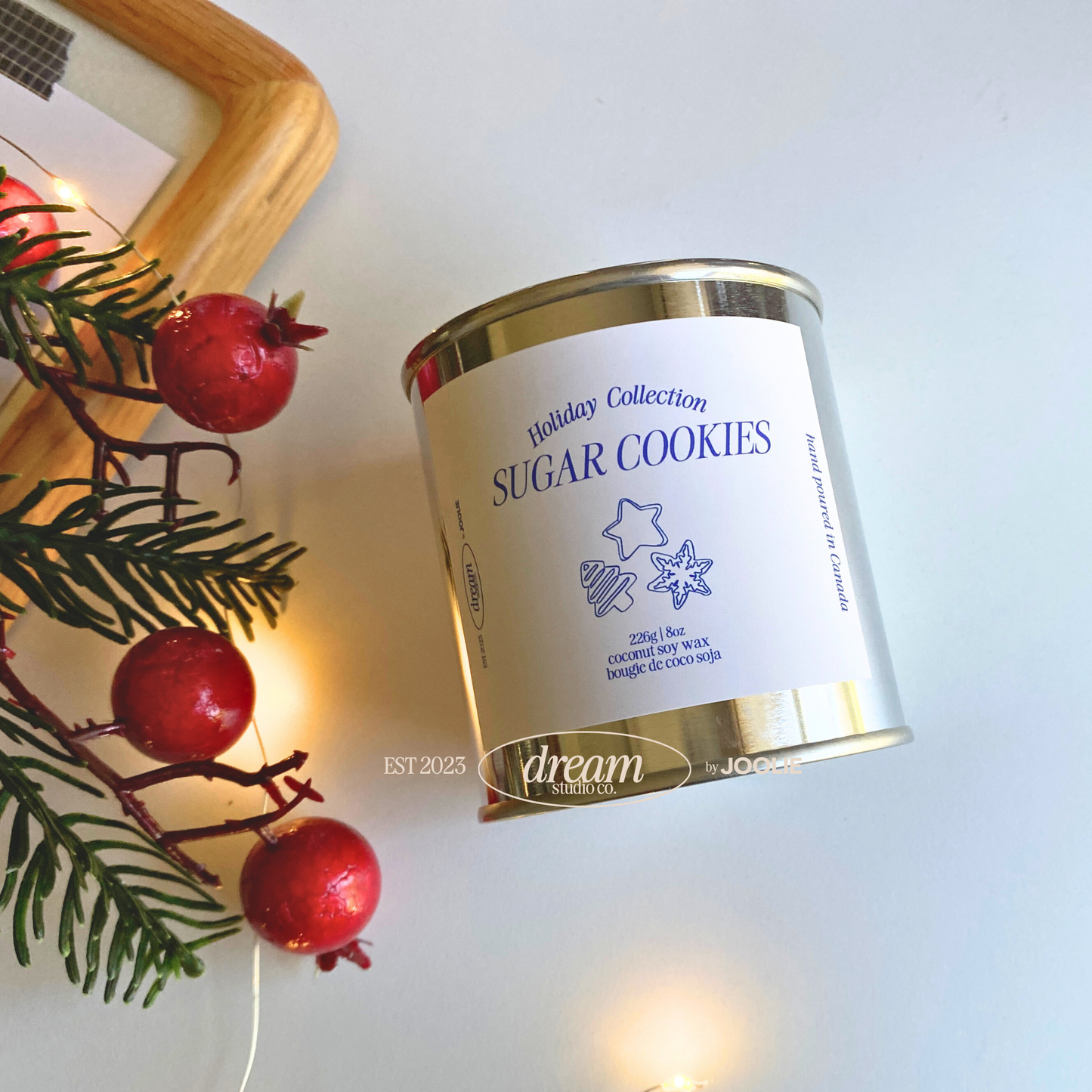 Sugar Cookies 8 oz Coconut Soy Wax Candle Holiday Collection