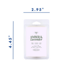 Amber & Lavender Wax Melts All Natural Soy Wax heart shaped Clamshells