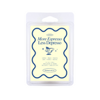More Espresso Less Depresso Wax Melts Natural Soy Wax heart shaped Clamshells