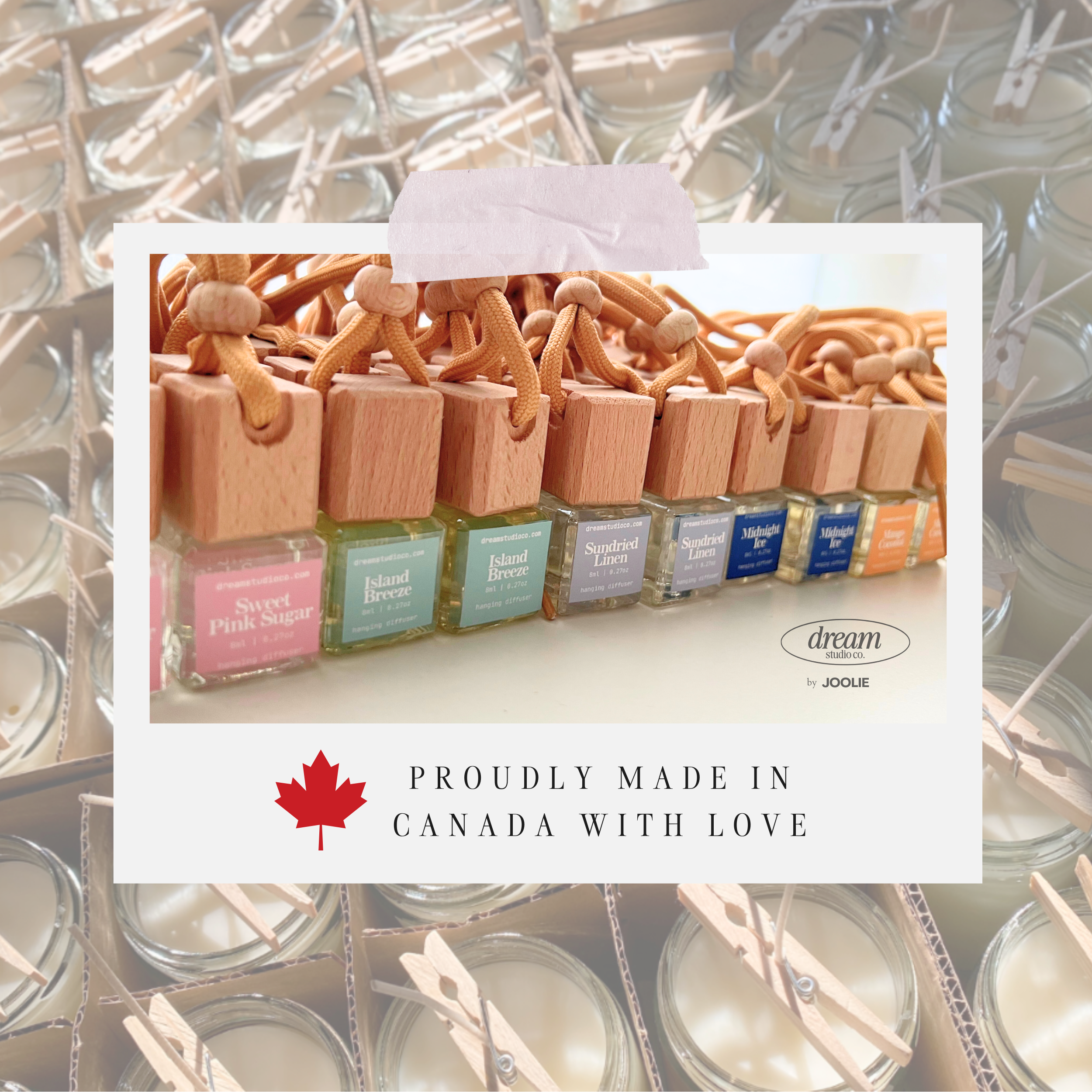Cereal Milk hanging air freshener car diffuser 8ml Made in Canada citrus, berries, vanilla phthalate and paraben free