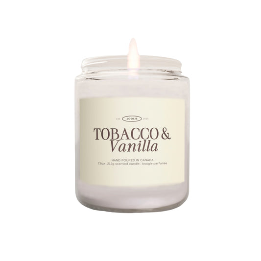 Tobacco & Vanilla 7.5 oz Coconut Soy Wax Candle