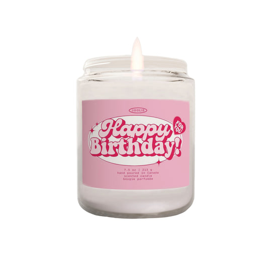 Happy Birthday Candle Coconut Soy Wax 7.5 oz