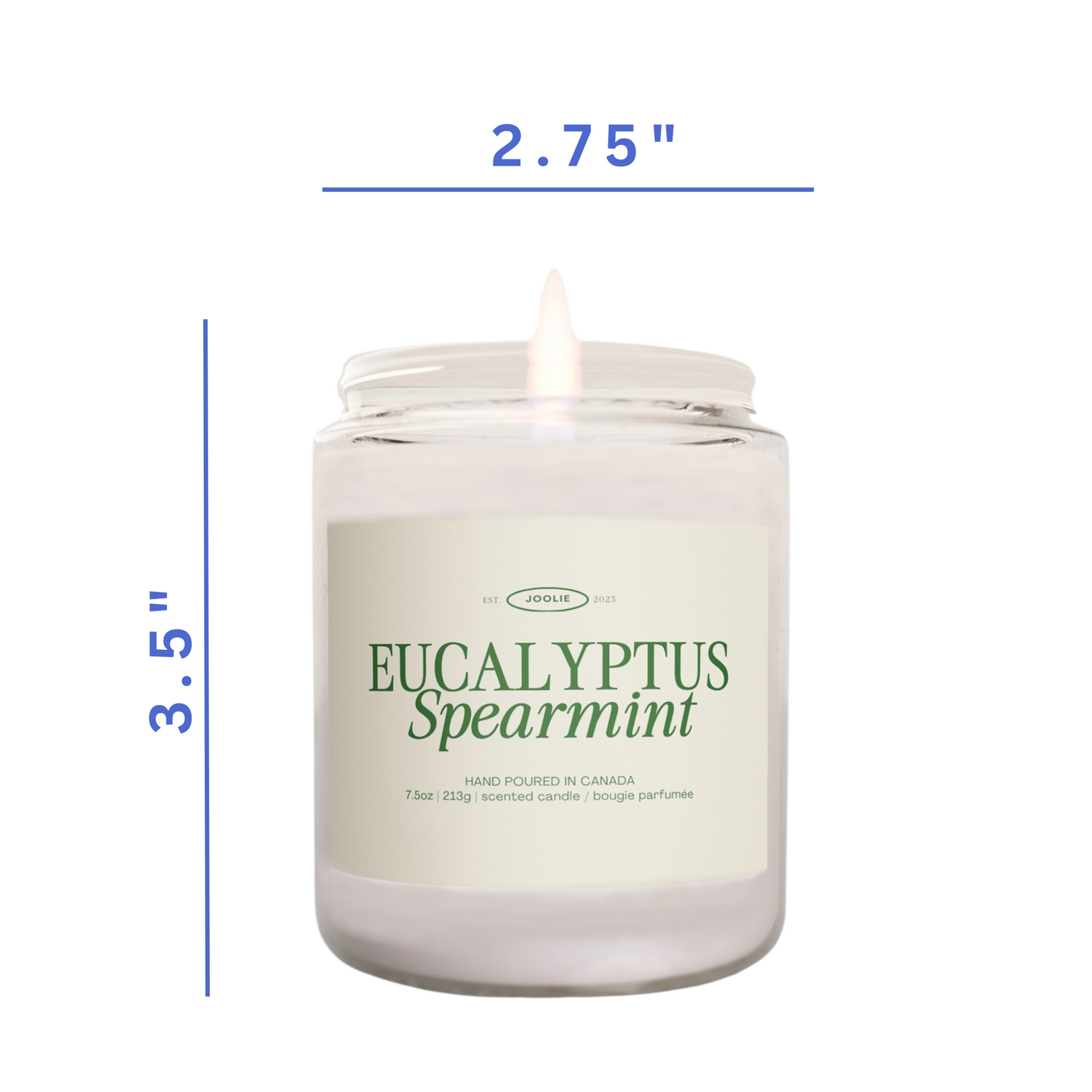 Eucalyptus & Spearmint 7.5 oz Coconut Soy Wax Candle