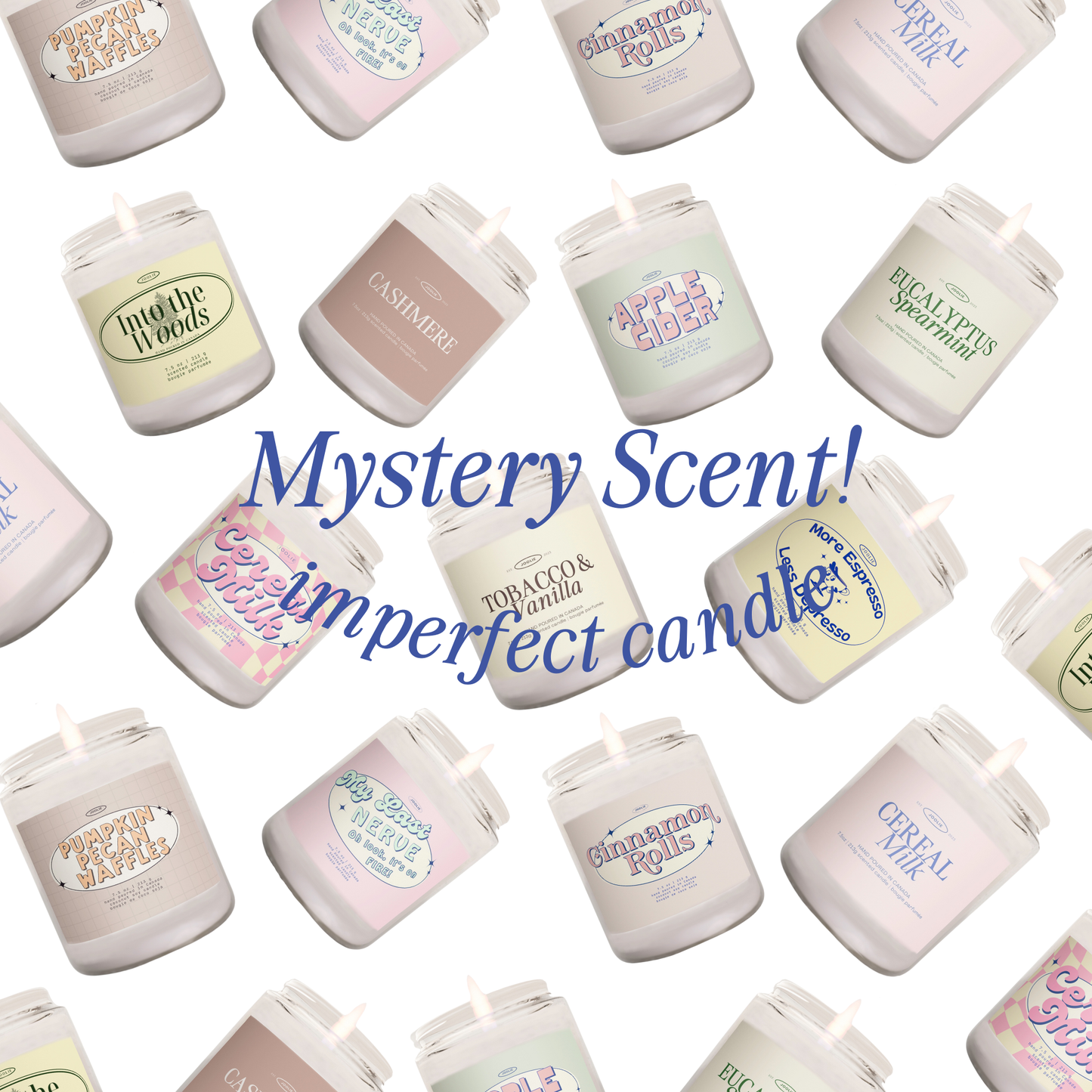 Mystery Blind Box Candle, imperfect sale 7.5 oz Coconut Soy Wax Candle