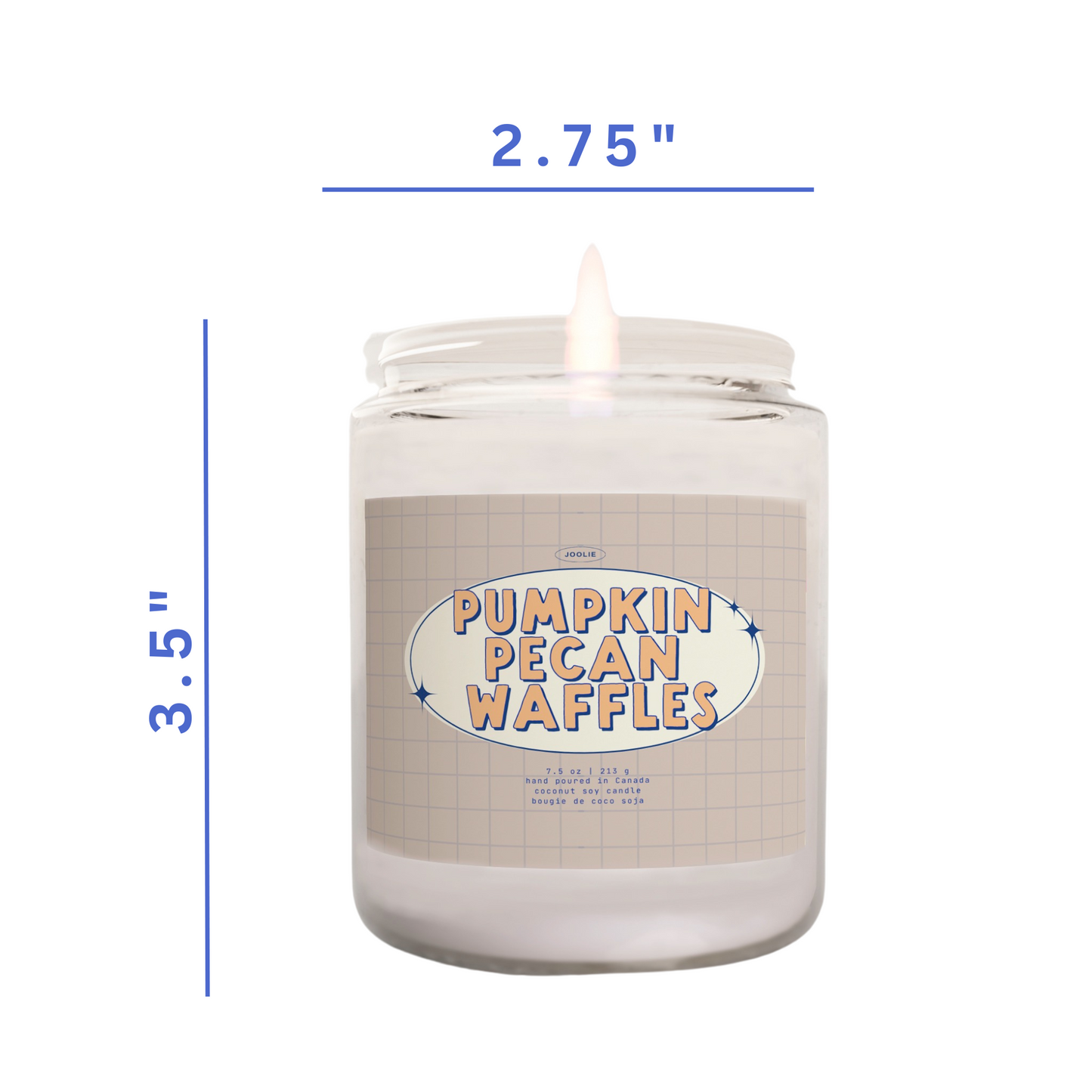 Pumpkin Pecan Waffles 7.5 oz Coconut Soy Wax Candle