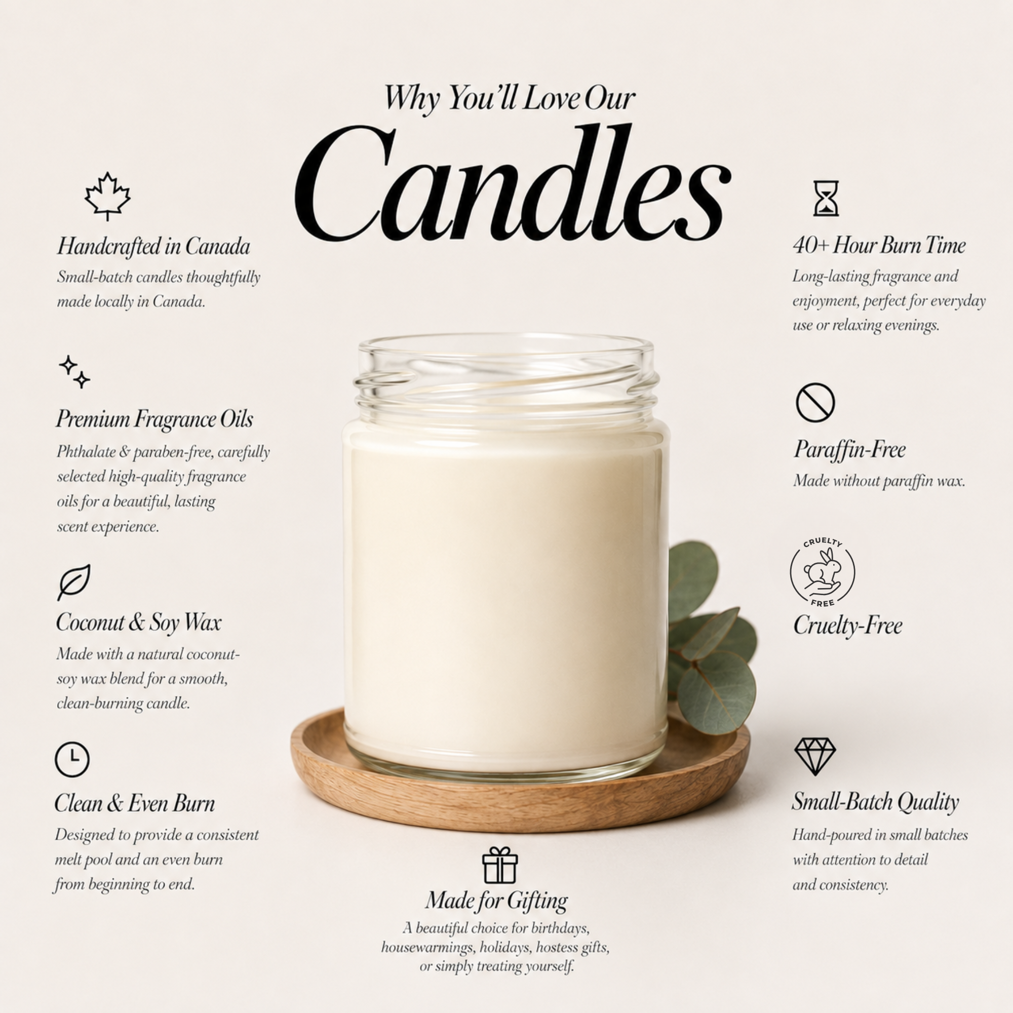 Tobacco & Vanilla Coconut Soy Wax Candle