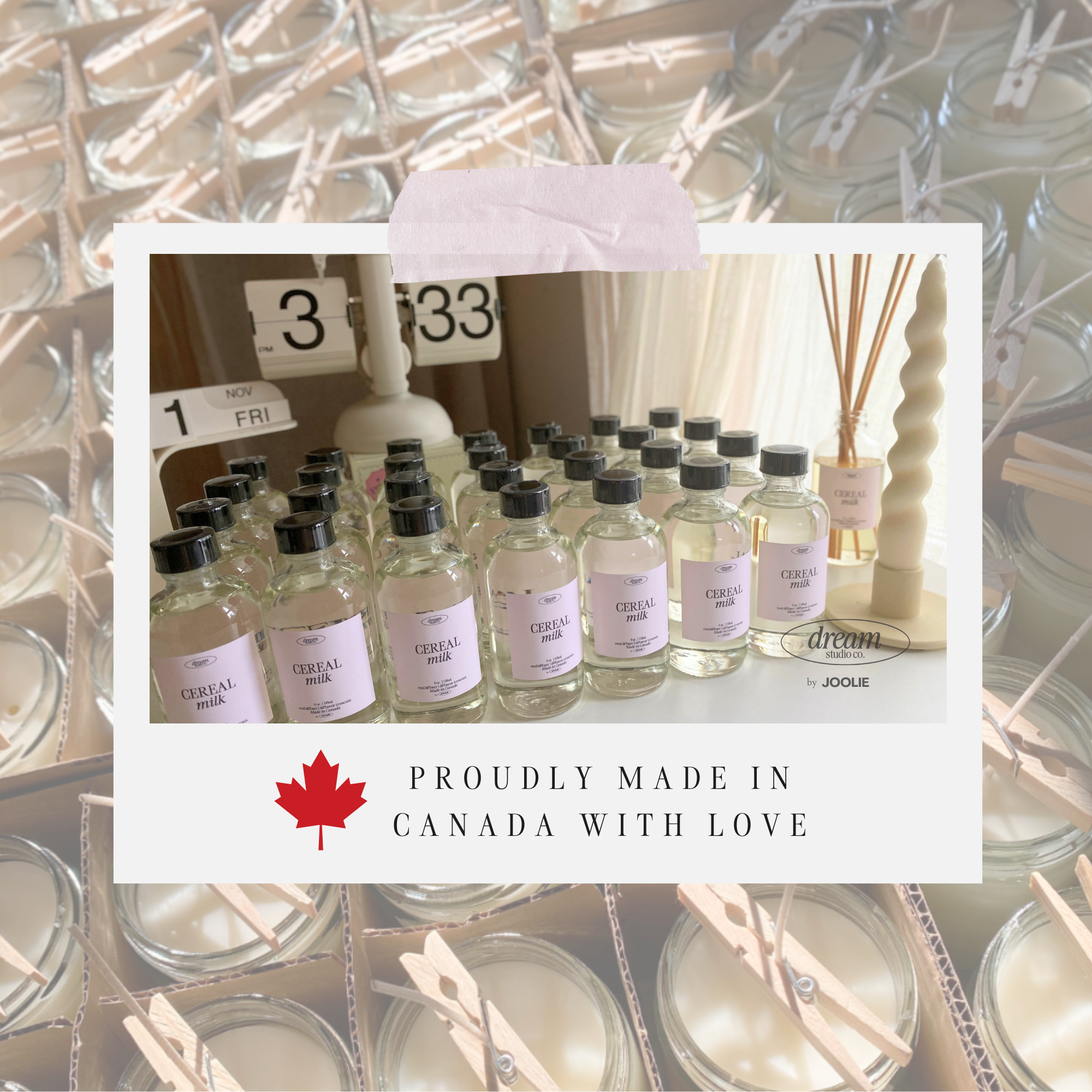 Cereal Milk Reed diffuser 4 oz Made in Canada fruity loops cereal scent