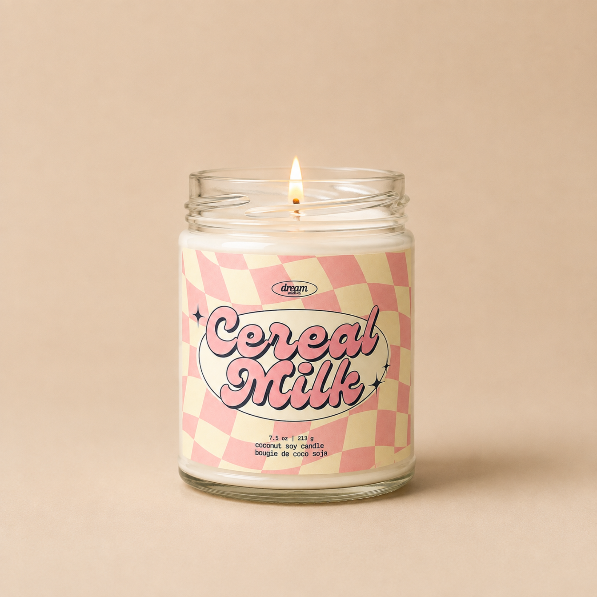 Cereal Milk Candle 7.5 oz Coconut Soy Wax Candle