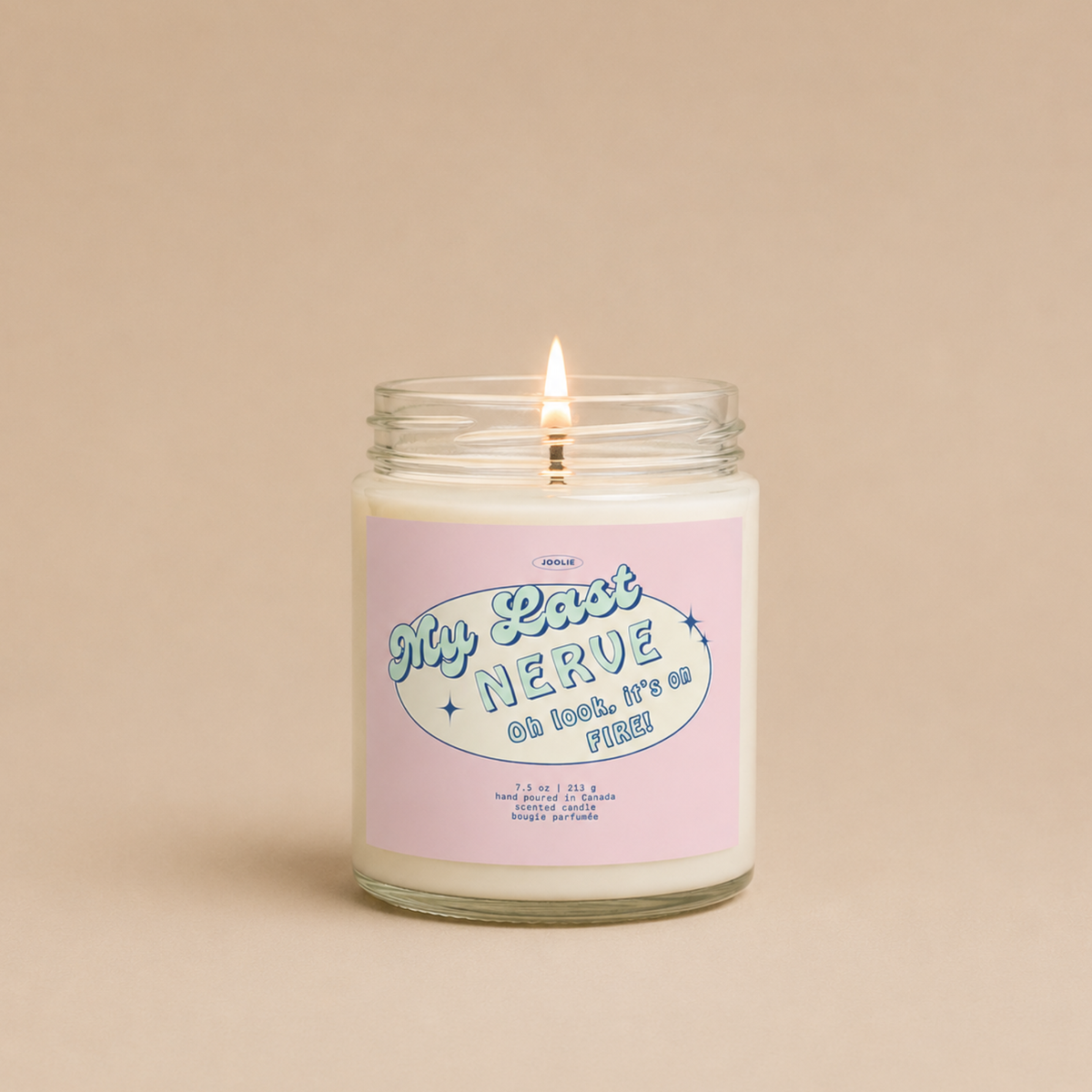 My Last Nerve... Oh look it's on Fire! Candle (Cashmere scented)
