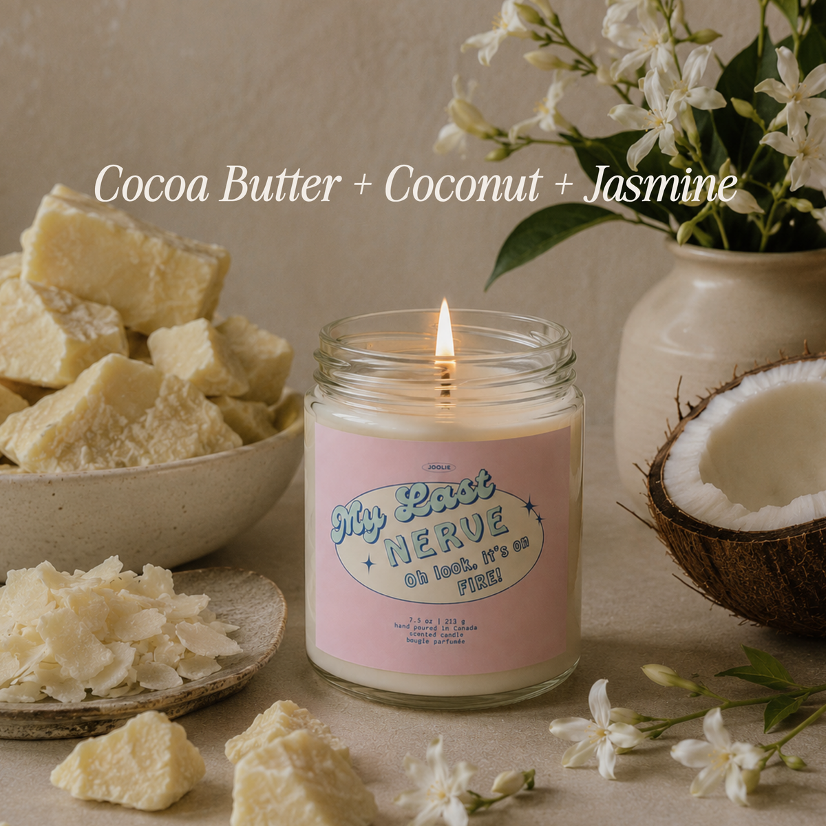 My Last Nerve... Oh look it's on Fire! Candle (Cashmere scented)