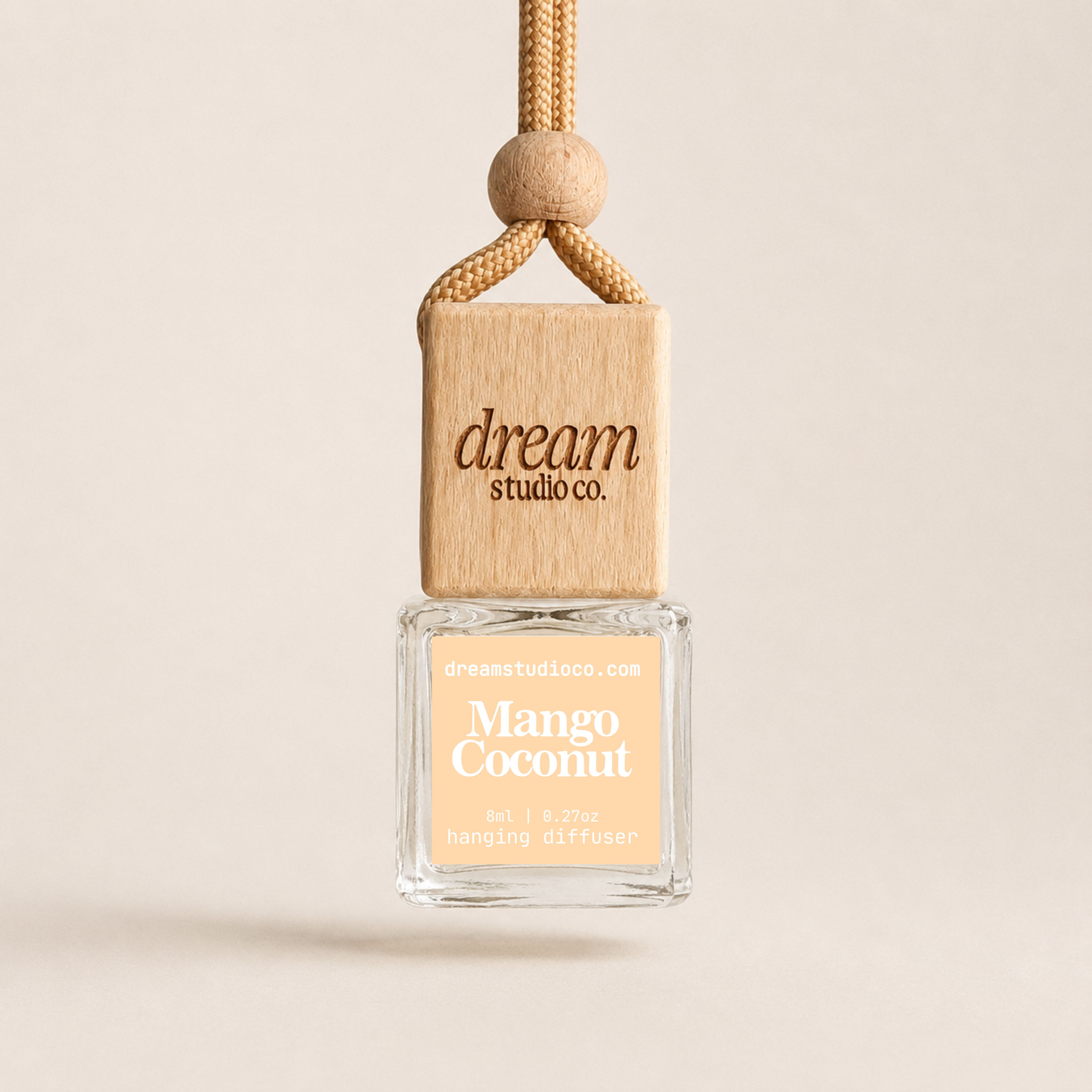 Mango Coconut hanging air freshener car diffuser