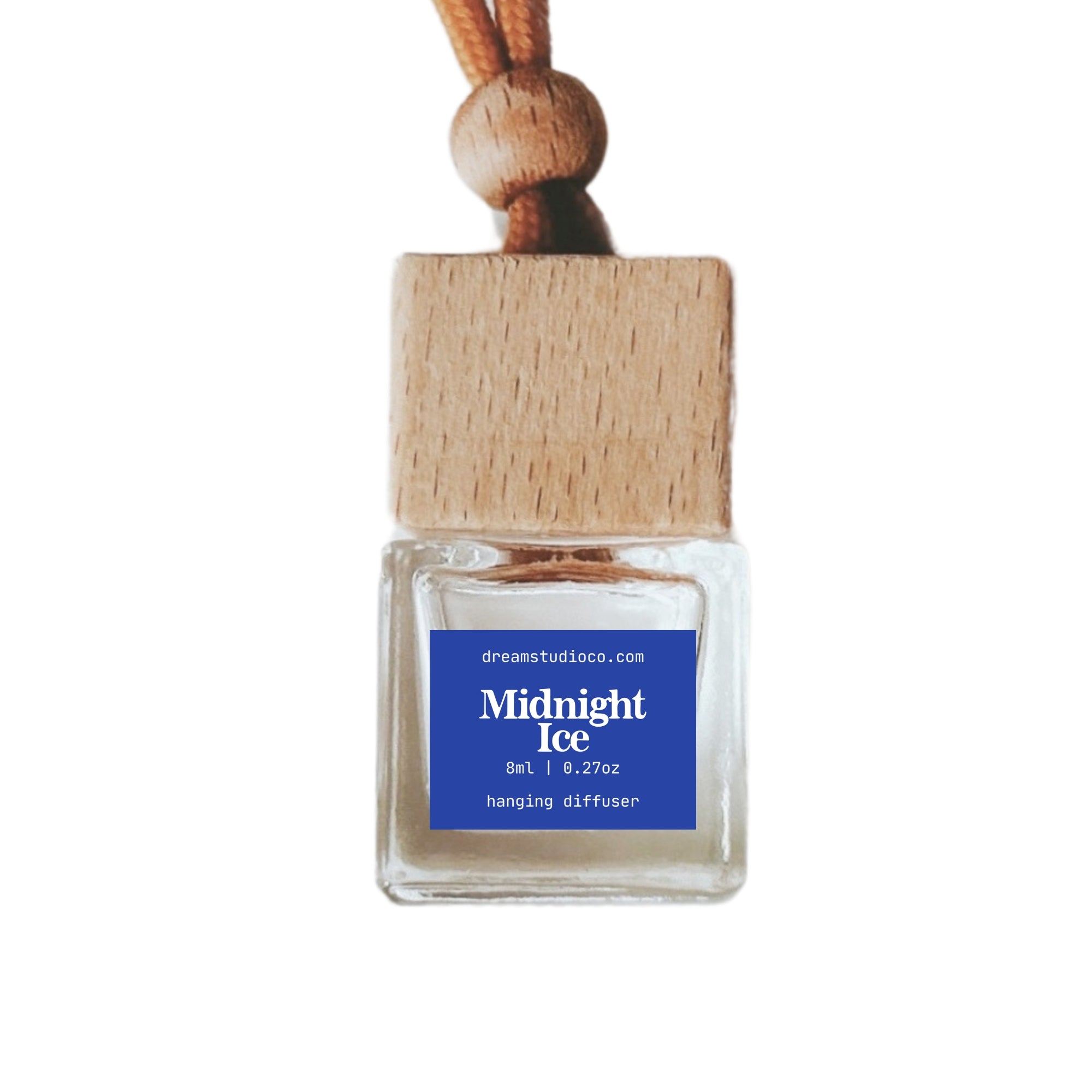 Midnight Ice hanging air freshener car diffuser 8ml Made in Canada phthalate and paraben free