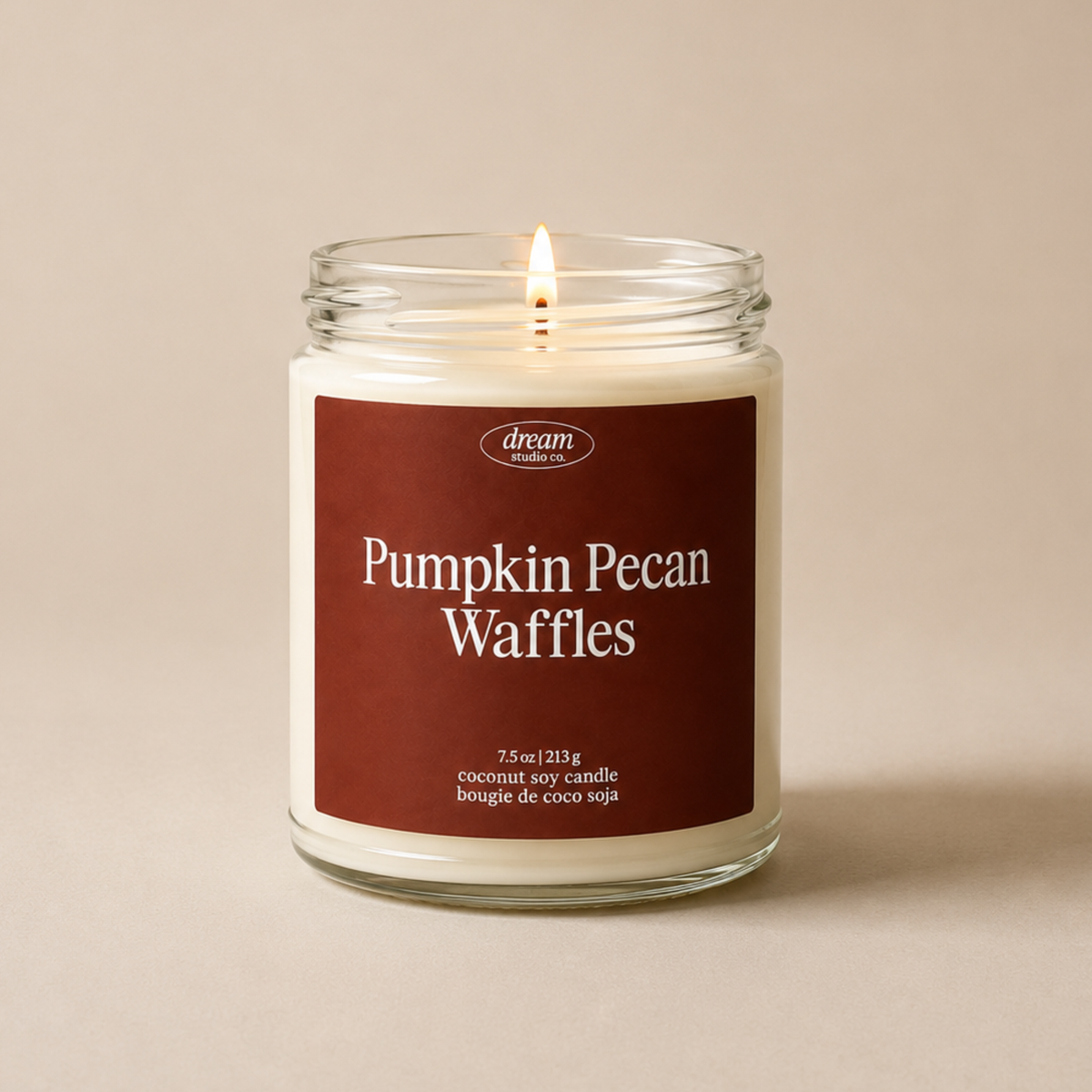 Pumpkin Pecan Waffles 7.5 oz Coconut Soy Wax Candle