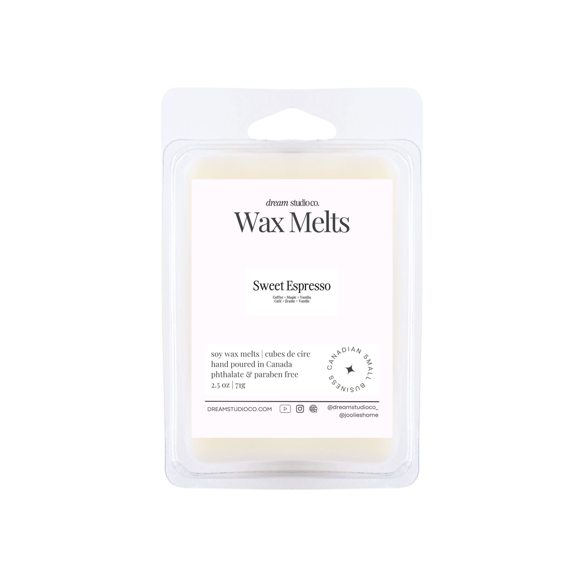 More Espresso Less Depresso Wax Melts Natural Soy Wax Clamshells