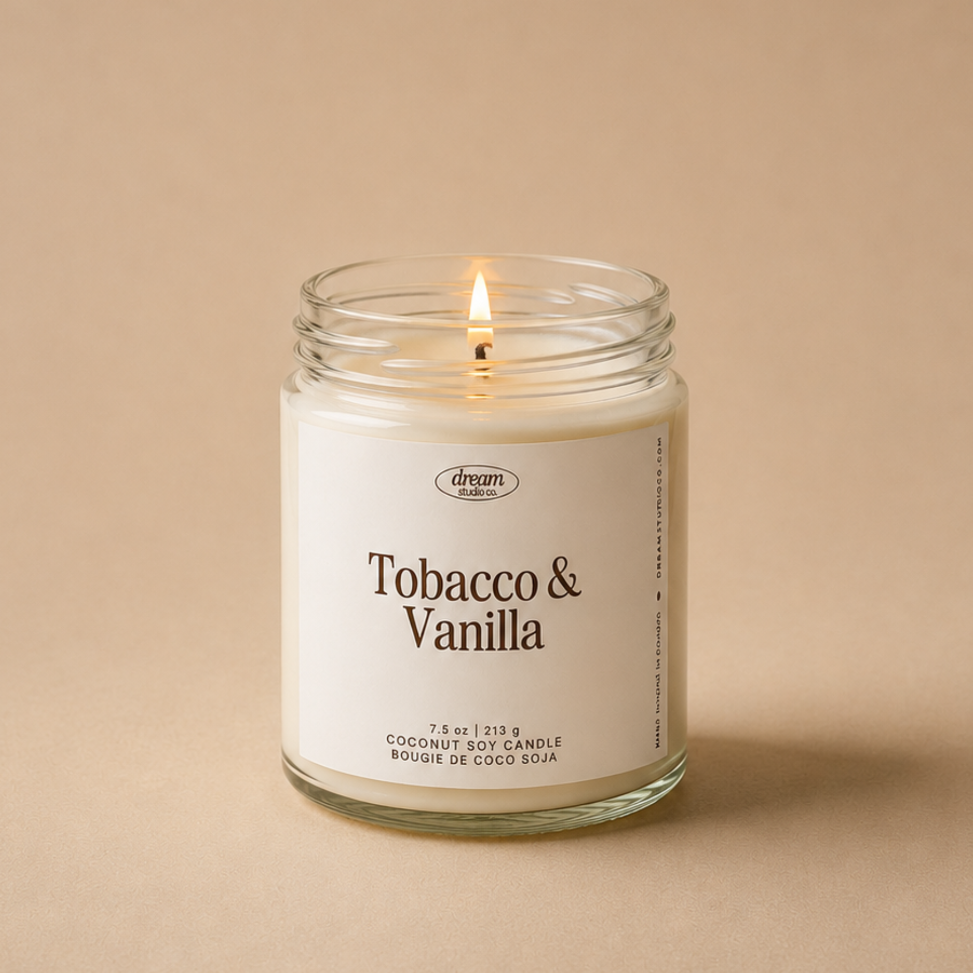 Tobacco & Vanilla Coconut Soy Wax Candle