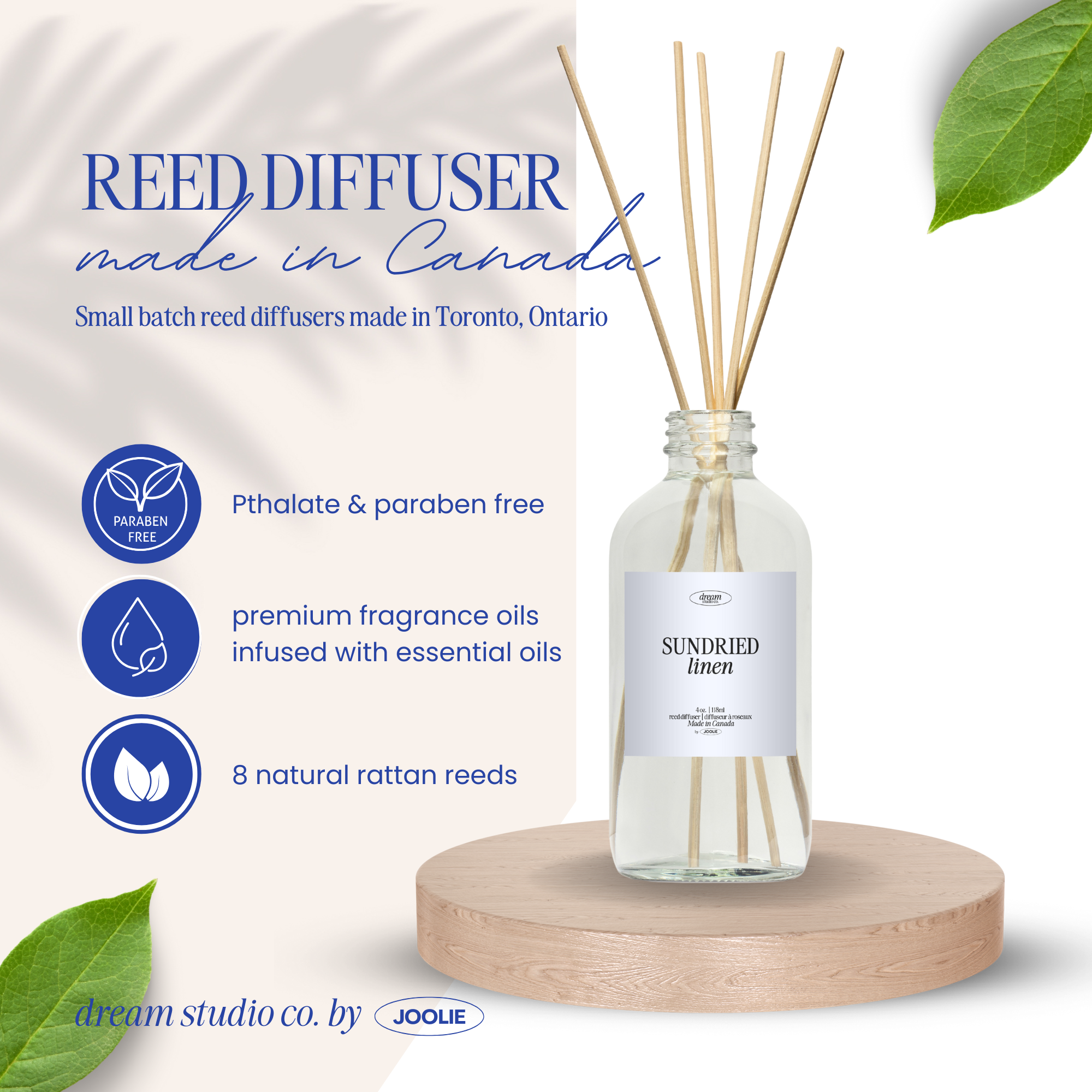 Sundried Linen Reed diffusers 4 oz